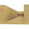 Ekena Millwork 6in. W x 4in. H x 24in. L Asheboro Woodgrain TimberThane Rafter Tail, Primed Tan RFTUR06X04X24ASHRCPR - alternate 3